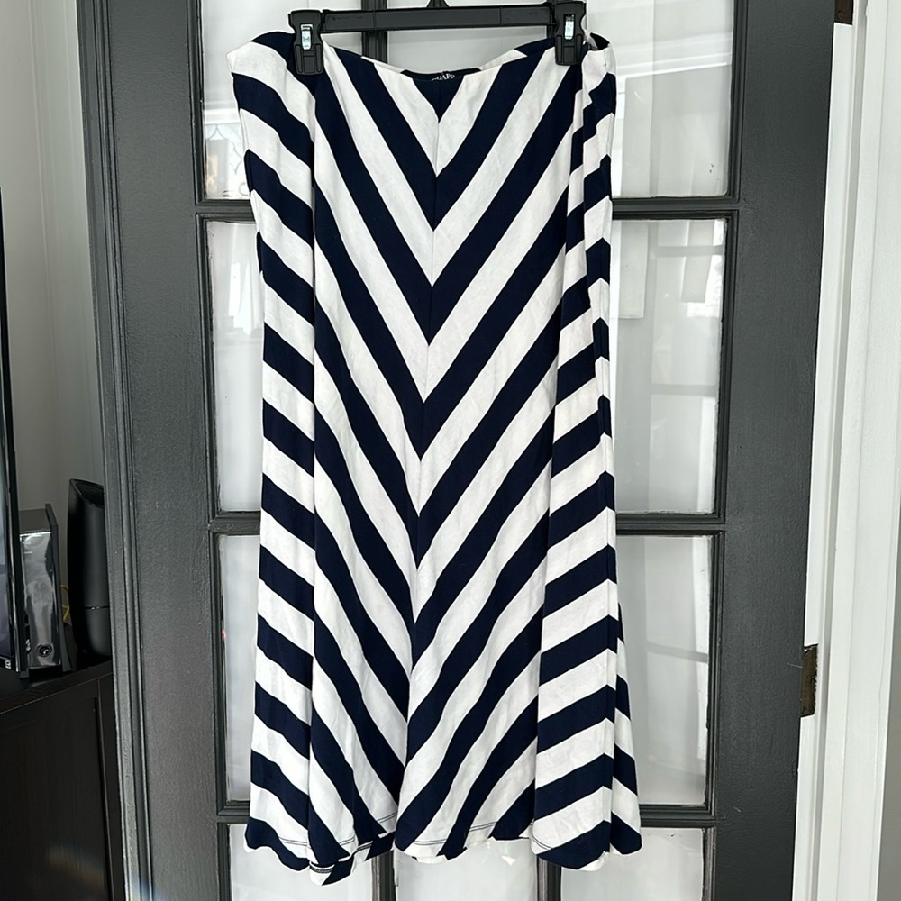- Ralph Lauren chaps cotton striped maxi skirt 🌿